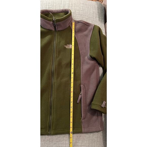 The North Face Green and Gray Fleece Jacket - Picture 4 of 6
